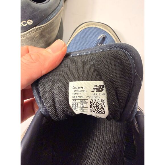 New Balance Numeric 480 NM480TRL Skate Shoes Grey Navy Men’s Size 12 - Picture 9 of 9